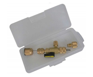 Outil démonte et remplace valves Schraeder 1/4″ SAE et 5/16″ SAE (R-410A).